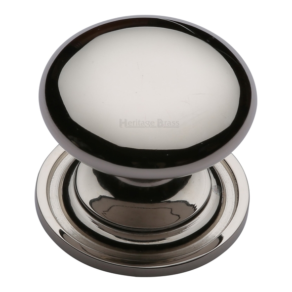 C2240 32-PNF • 32 x 32 x 28mm • Polished Nickel • Heritage Brass Mushroom Cabinet Knob